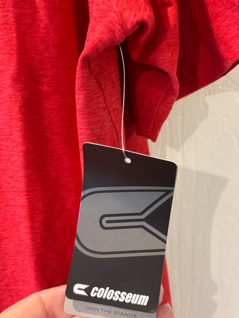 Colosseum Men's Rutgers Red Polo with 'R' Logo - Picture 3 of 5